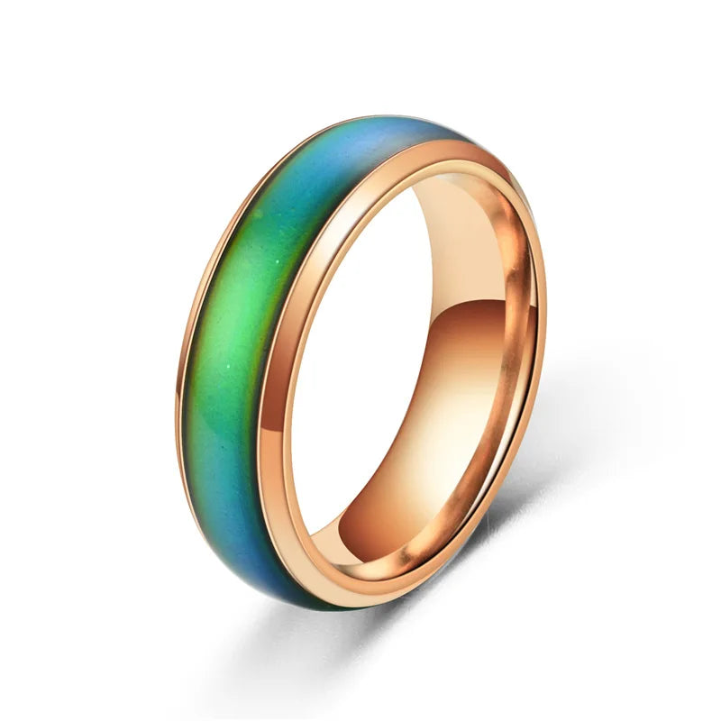 Changing Color Mood Rings Emotion Temperature Ring