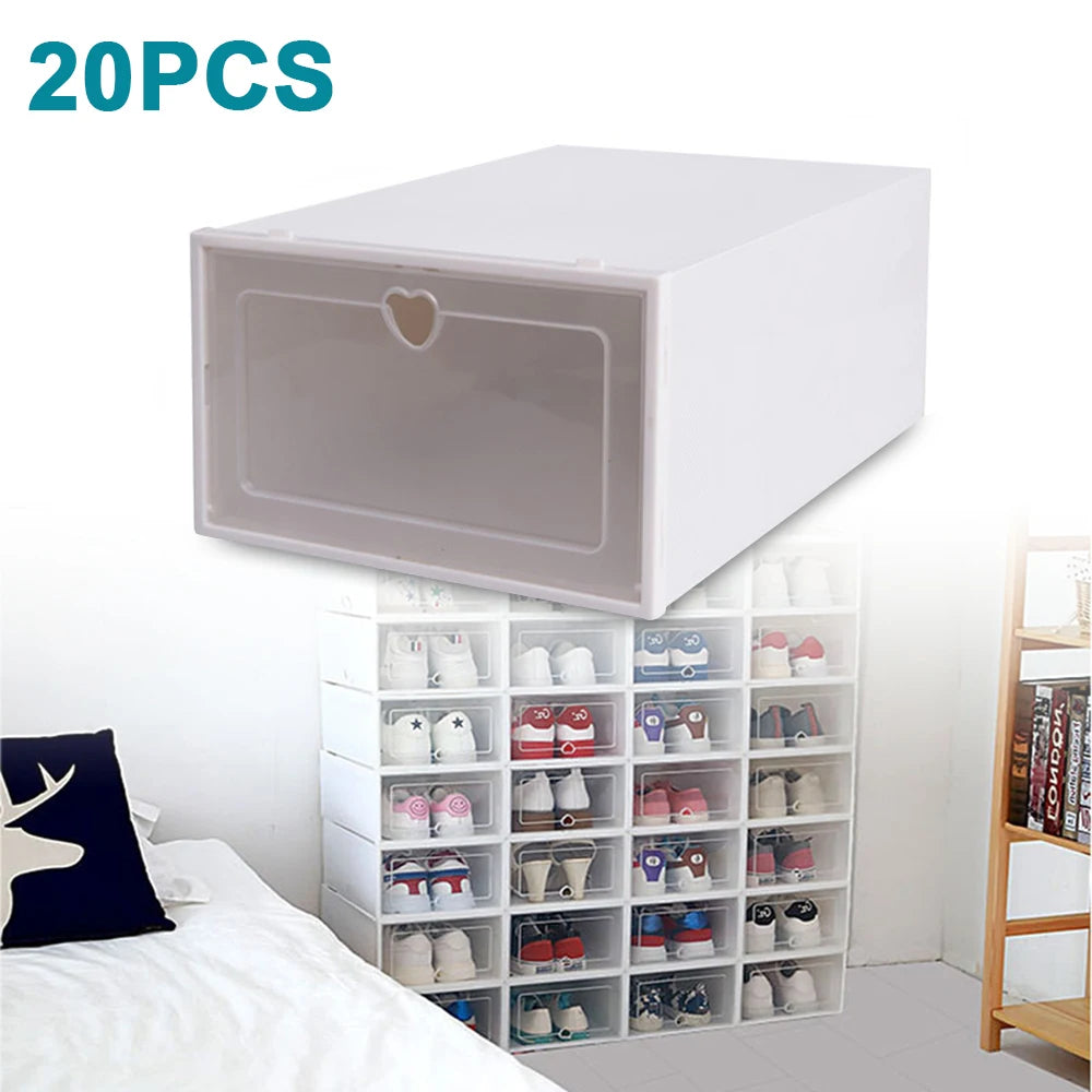 Transparent 20 Shoe Box