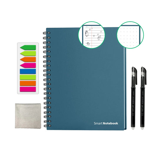 Reusable Smart Notebook, with Erasable Pen/Wipe for Sketch Cloud Storage, Reuse Endlessly