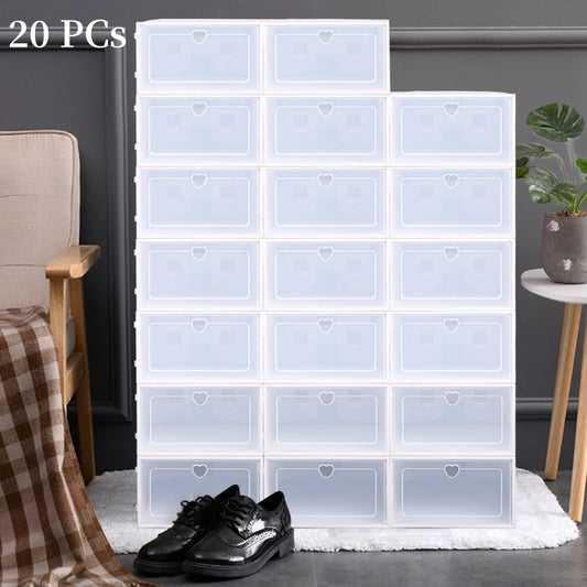 Transparent 20 Shoe Box